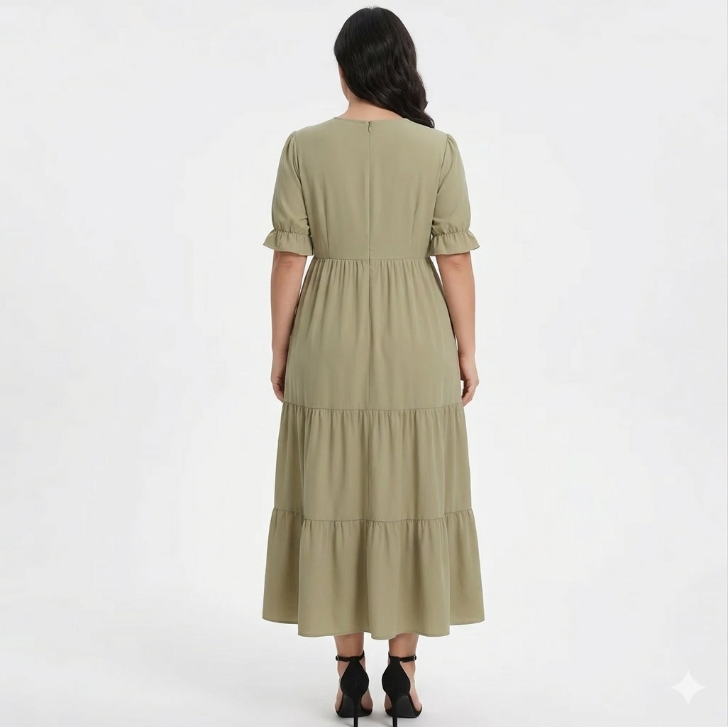 Willow Tiered Khaki