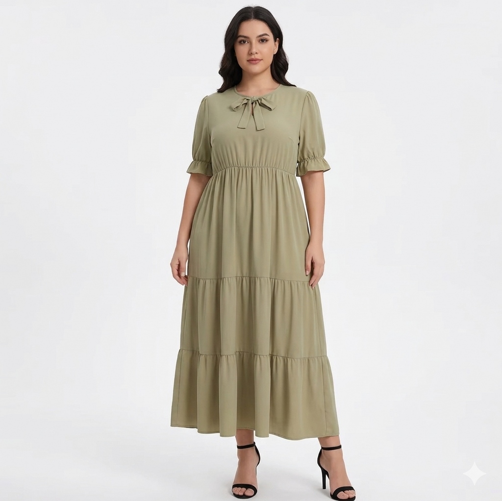 Willow Tiered Khaki