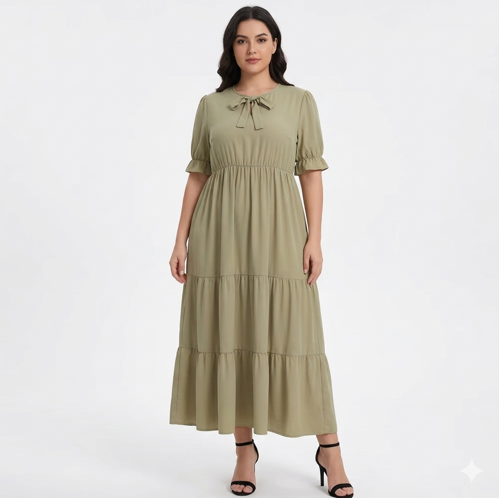 Willow Tiered Khaki