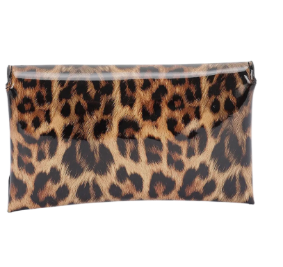 Enamel Envelope Clutch
