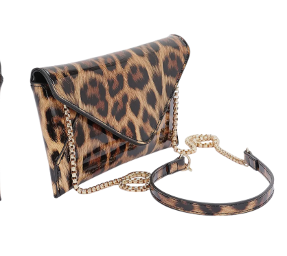 Enamel Envelope Clutch