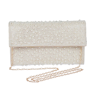 FAUX PEARL PARTY CLUTCH