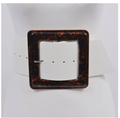 Iconic square buckle belt